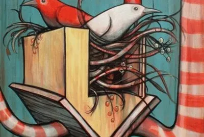 Birds nest upside down