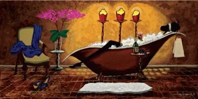 Taking a Bath by Leroy Campbell