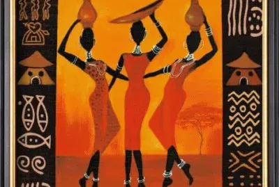 פאזל של African art  Three Gatherers