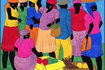 Waiting for the Bus  Haitian art