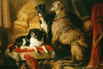 Hector Nero and-Dash with the parrot Lory by Edwin