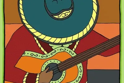 Western native Cowbow  Mexican art