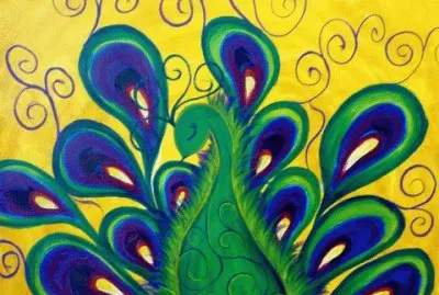 Paint a sip Peacock