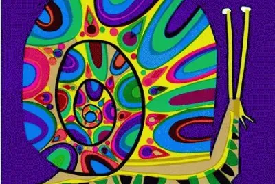 Colored Snail by Davis Klein jigsaw puzzle