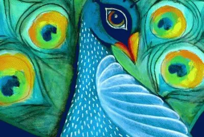 Peacock by John Ruskin jigsaw puzzle