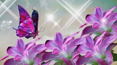 Flowers With Butterfly jigsaw puzzle