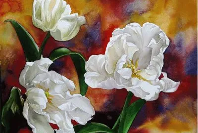 White Tulips jigsaw puzzle