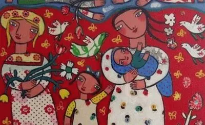 Mother with Child by Rebecca Cook