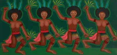 Papua New Guinean  Manus Island Dancers jigsaw puzzle