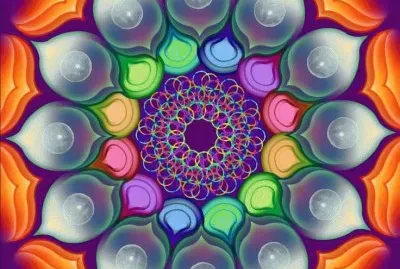 פאזל של Beautiful Orange Mandala