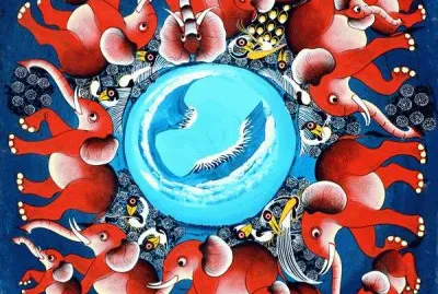 Tinga Tinga art by Mteko Namkala   Tanzania jigsaw puzzle