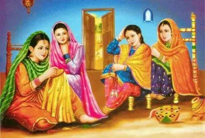 Lady 's from India jigsaw puzzle