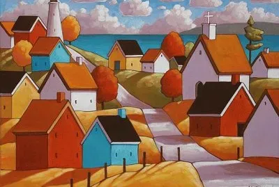 Coastal Summer Cottages by Horvath jigsaw puzzle