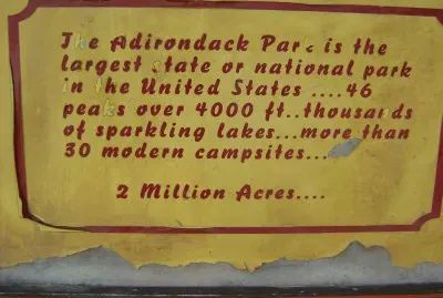 Wooden Map of Adirondacks