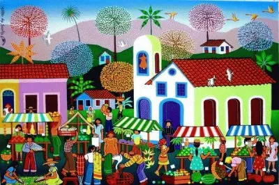 Market in the Carribean jigsaw puzzle