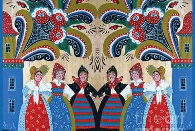 Six Swedish dancing Woman by Leif Sodergren