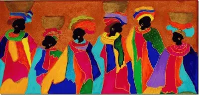 Six African Lady 's jigsaw puzzle