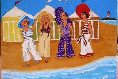 Glamour fashion at the Beach jigsaw puzzle