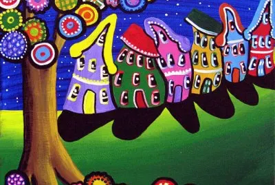 Flowerful neighbourhood jigsaw puzzle