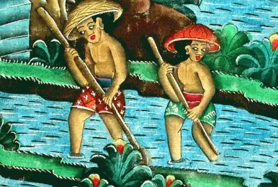 Indonesian folk art jigsaw puzzle