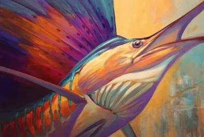 Sailfish by artist Savlen jigsaw puzzle