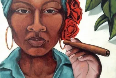 Cuban Woman with Cigar jigsaw puzzle