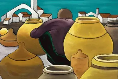Man selling Pots by Cain