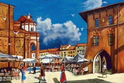 Italian village by Cain jigsaw puzzle