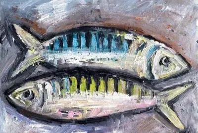 Two lonely Herrings jigsaw puzzle