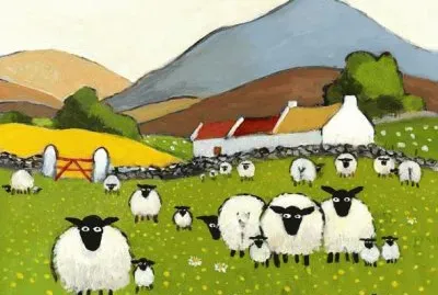 Pretty Sheeps in a row