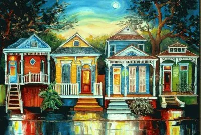 Houses in New Orleans  by Diane Millsap