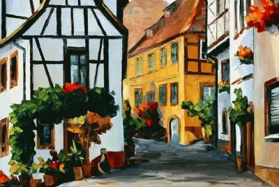 German street jigsaw puzzle