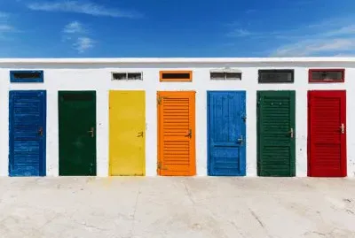 puertas de colores