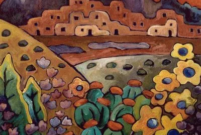 New Mexican village jigsaw puzzle