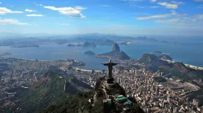 Rio de Janeiro seen from a airplane
