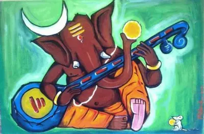 Ganesha in mood jigsaw puzzle