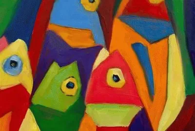 Cube Fish by Johnna Schelling jigsaw puzzle