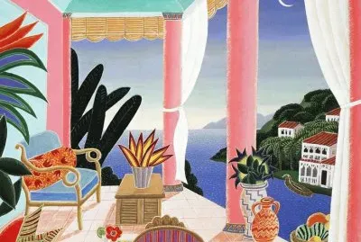 Terrace with Seaview by Thomas Mc Knight jigsaw puzzle