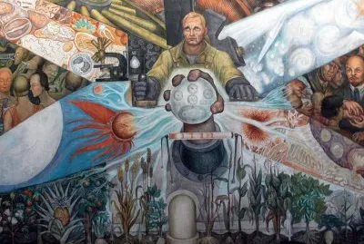 Diego Rivera. Fragmento de un mural.