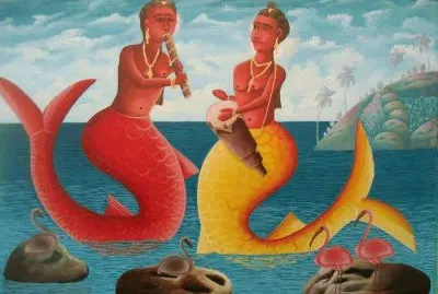 La Sirena Plays a Golden Flute byYespehat Tissaint