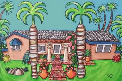 House portrait by Tony Mendoza jigsaw puzzle