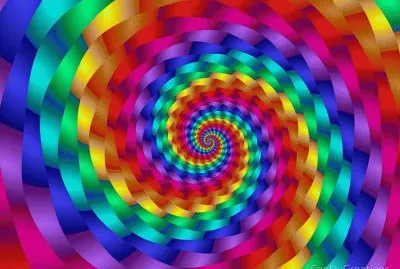 Colorful Fractal spiral jigsaw puzzle