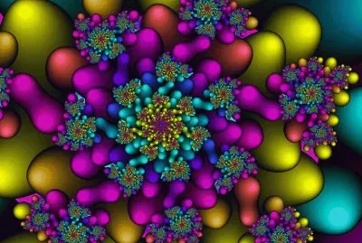Fireworks Fractal jigsaw puzzle