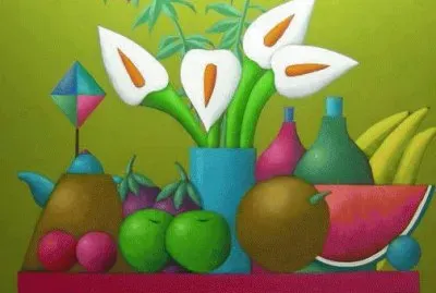 Fruit and Flowers by Xavier Portilla jigsaw puzzle