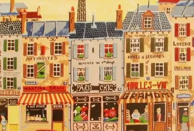 Shopping Street in Paris jigsaw puzzle