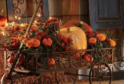 Autumn Flower Wagon jigsaw puzzle