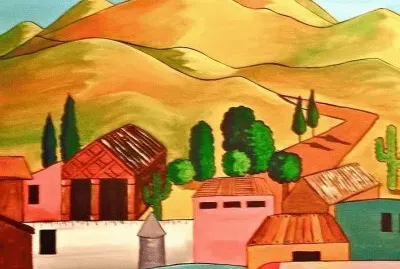 Mexican village jigsaw puzzle