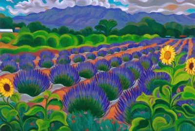Lucious Lavender, Los Poblanos by Tracy Turner jigsaw puzzle