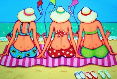 פאזל של Three Woman enjoy the Beach