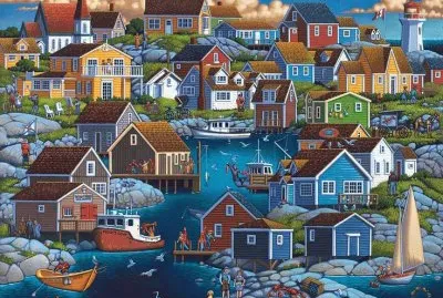 Fishing Village Patty 's Cove  Nova Scotia  Canada